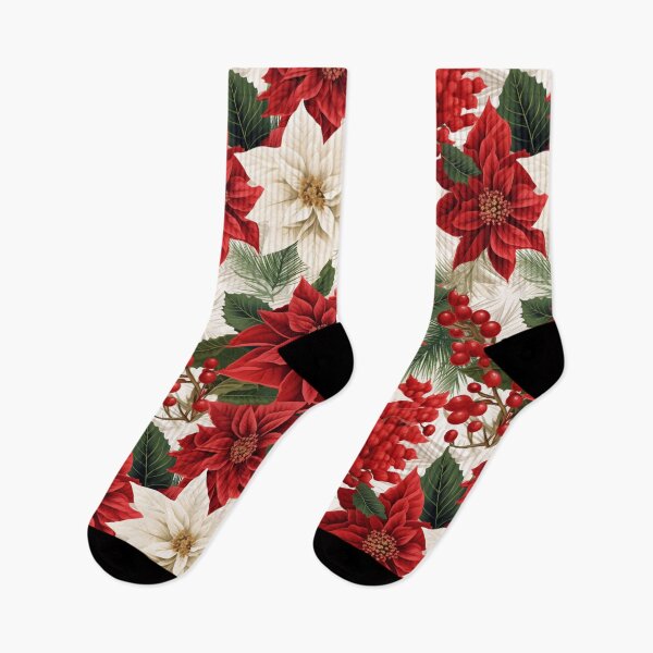 Artikelvorschau, Lebendiges, nahtloses Weihnachtsstern-Design entworfen und verkauft von KT1981.