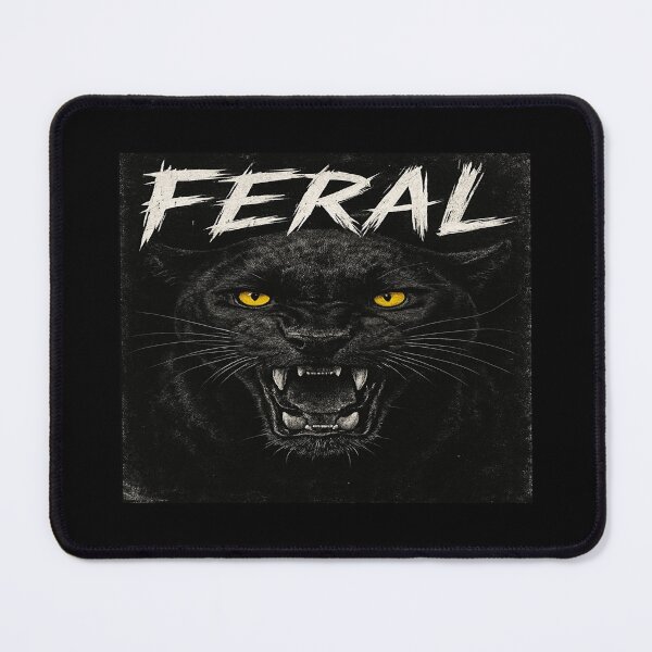 Item preview, FERAL Black Panther Art – Wild Animal Power, Primal Instinct, Bold Jungle Wall Decor designed and sold by Bright Nest Studio.