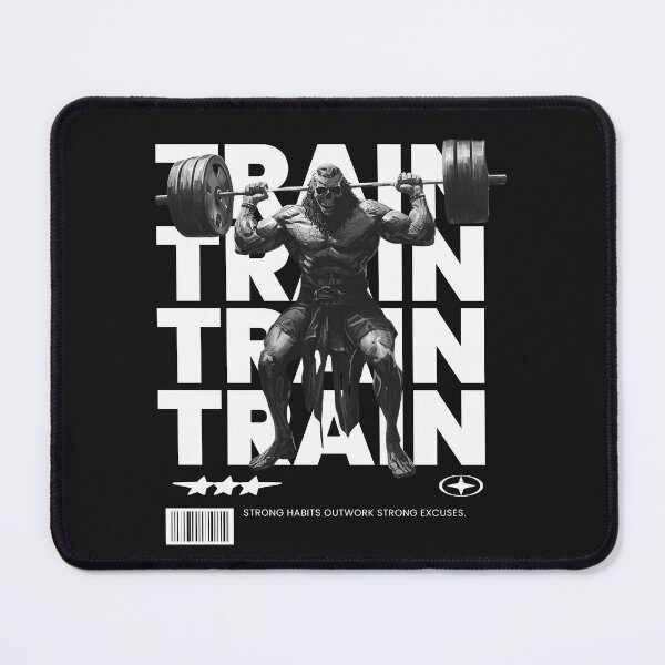 Item preview, TrainHard Strong Habits Skull Gym Design designed and sold by TrainHardCo.