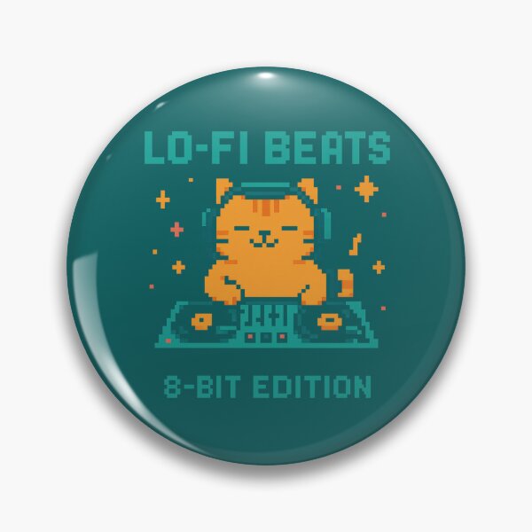 Item preview, Pixel Lo-Fi Cat DJ designed and sold by peaknerd.