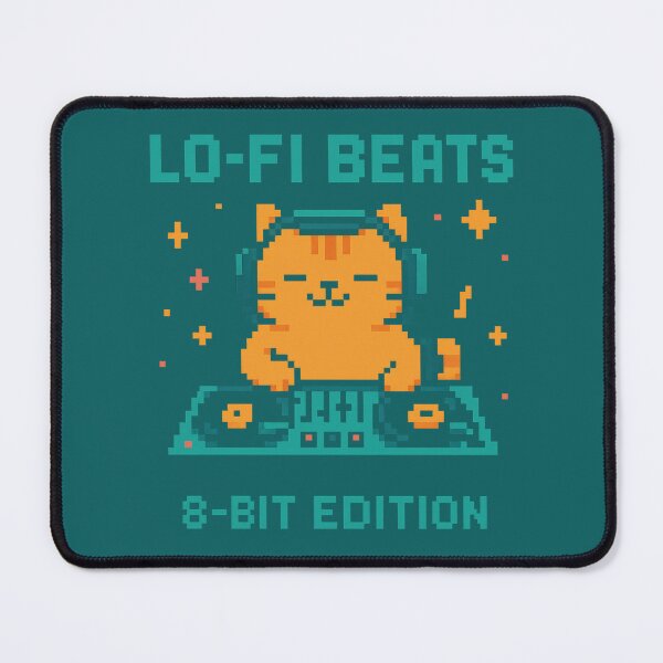 Item preview, Pixel Lo-Fi Cat DJ designed and sold by peaknerd.