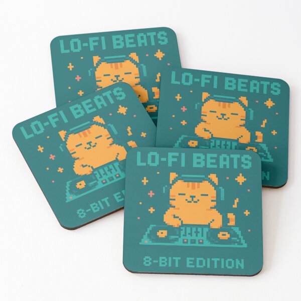 Item preview, Pixel Lo-Fi Cat DJ designed and sold by peaknerd.
