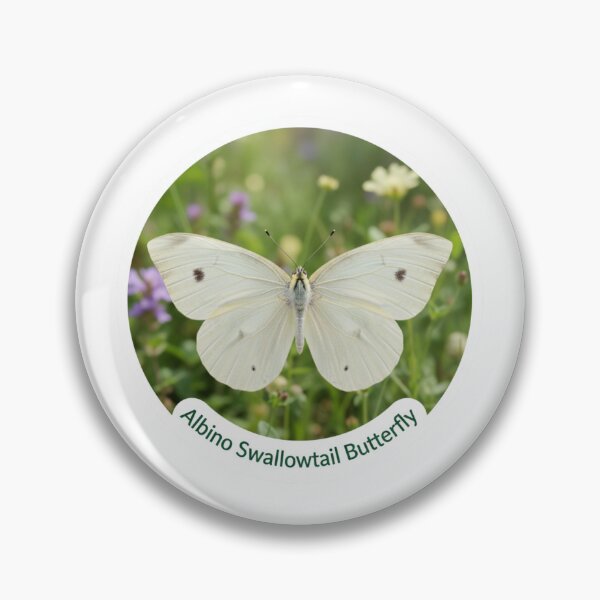 Item preview, Albino swallowtail butterfly – Papilio machaon albinus designed and sold by ArttiemStudio.