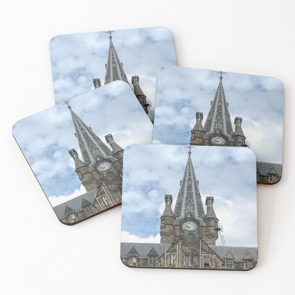 Item preview, Gothic Stone Clocktower Against a Cloudy Sky designed and sold by Greysline.