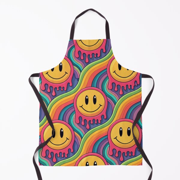 Item preview, Psychedelic melting smiling faces designed and sold by Lucky 777.