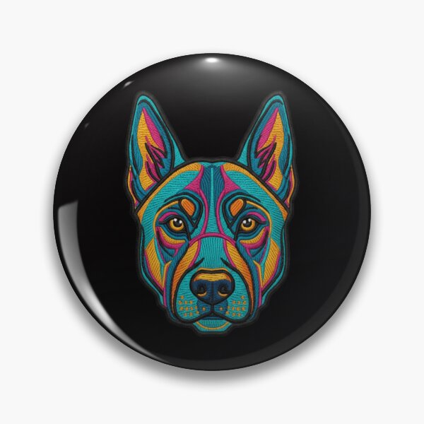 Item preview, EMBROIDERED PATCH OF A DOG designed and sold by infinitearte.