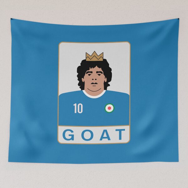Artikelvorschau, Maradona GOAT Poster Art entworfen und verkauft von Musabinho.