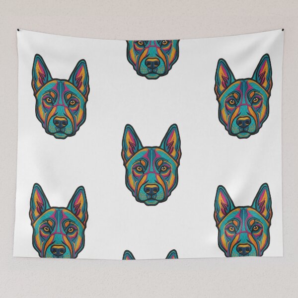 Item preview, EMBROIDERED PATCH OF A DOG designed and sold by infinitearte.