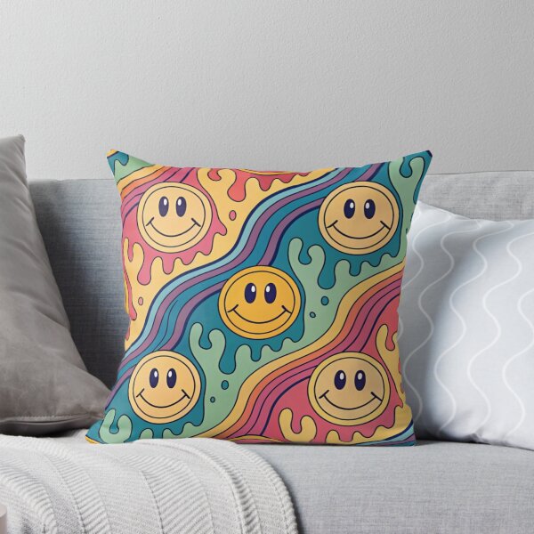 Item preview, Psychedelic melting smiling faces designed and sold by Lucky 777.