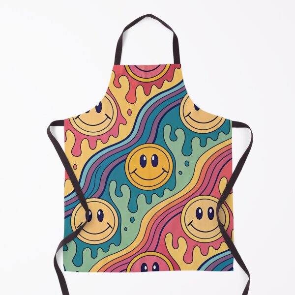 Item preview, Psychedelic melting smiling faces designed and sold by Lucky 777.