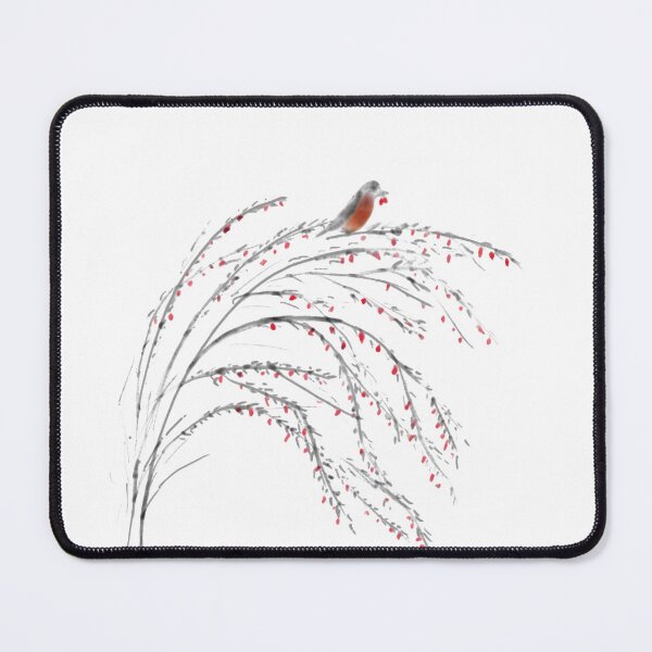 Item preview, Robin on a goji bush designed and sold by Ferith12.