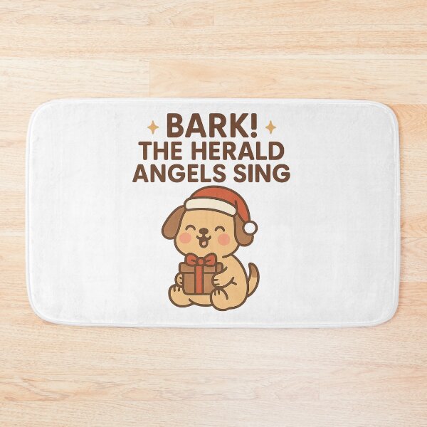 Item preview, Bark! The Herald Angels Sing – Cute Kawaii Christmas Dog Design designed and sold by StyleLap.