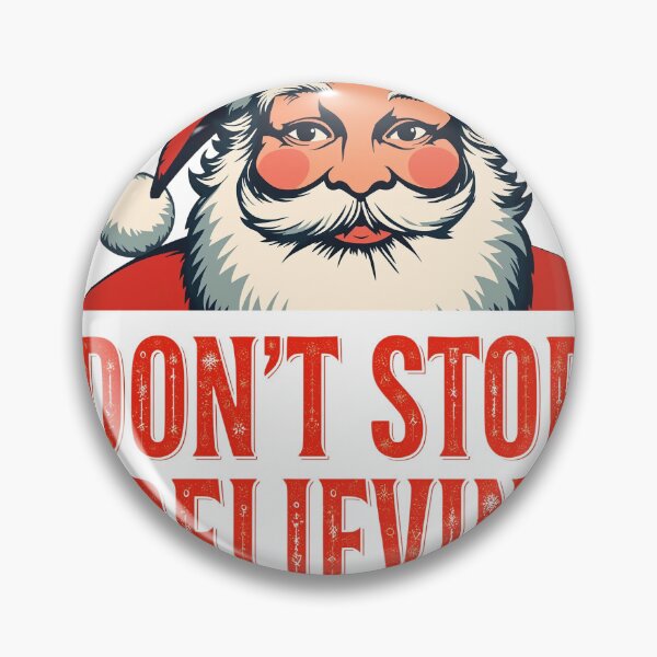Item preview, Don’t Stop Believin’ – Vintage Santa in Red Christmas Design designed and sold by Two bro's shop.