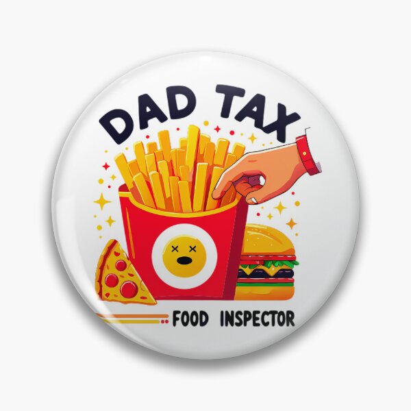 Artikelvorschau, Papa, Steuerfahnder, Lebensmittelkontrolleur, süßer Fast-Food-Cartoon entworfen und verkauft von DrawDrip.