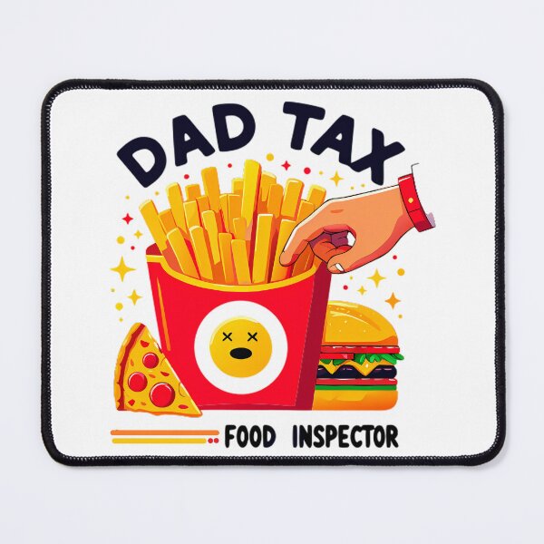 Item preview, Dad Tax Food Inspector Cute Fast Food Cartoon designed and sold by DrawDrip.