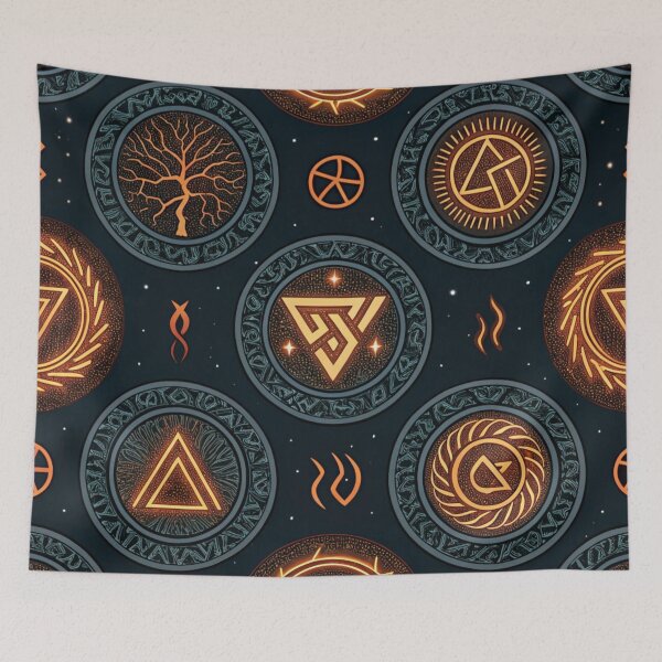 Item preview, Glowing runes  designed and sold by Lucky 777.