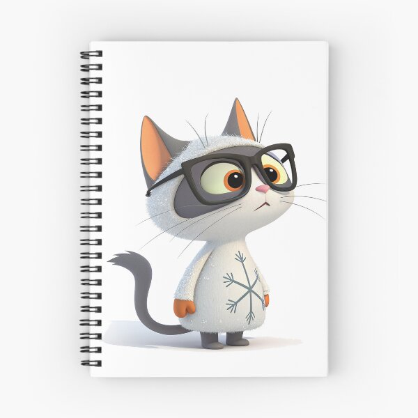 Item preview, Cute Winter Cat in Glasses – Snowflake Outfit – Vivo Studio Style designed and sold by VivoStudio.