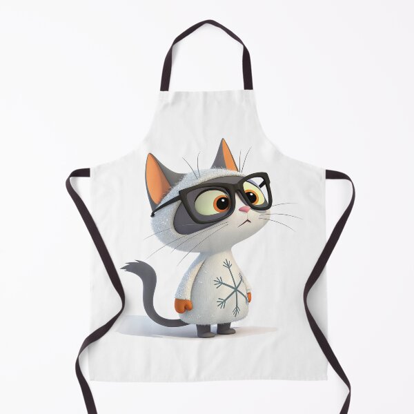 Item preview, Cute Winter Cat in Glasses – Snowflake Outfit – Vivo Studio Style designed and sold by VivoStudio.