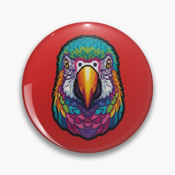 Item preview, EMBROIDERED PARROT PATCH designed and sold by infinitearte.
