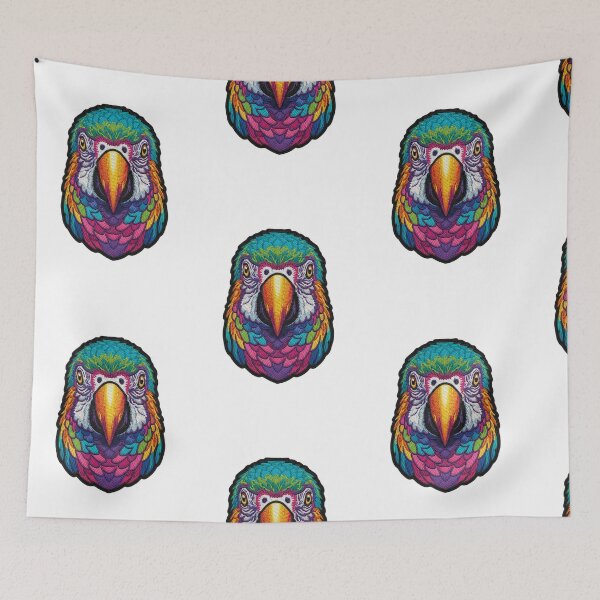 Item preview, EMBROIDERED PARROT PATCH designed and sold by infinitearte.
