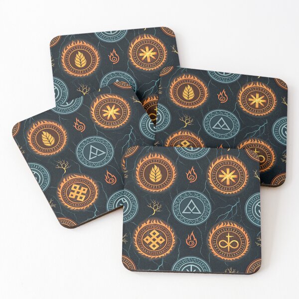 Item preview, Glowing runes , fire , water , air , earth  designed and sold by Lucky 777.