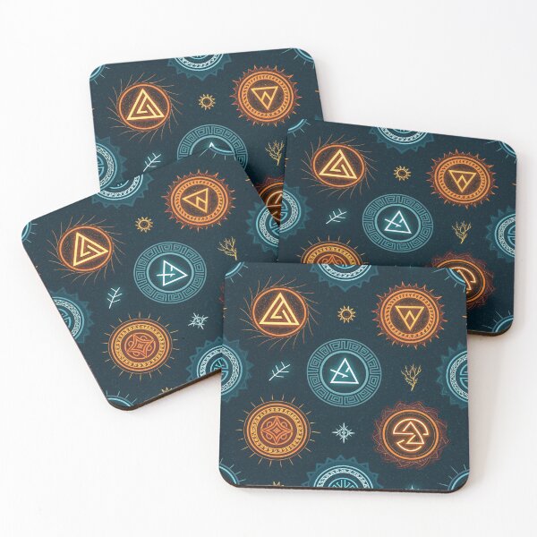 Item preview, Glowing runes , fire , water , air , earth  designed and sold by Lucky 777.