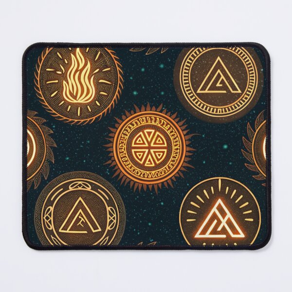 Item preview, Glowing runes , fire , water , air , earth designed and sold by Lucky 777.