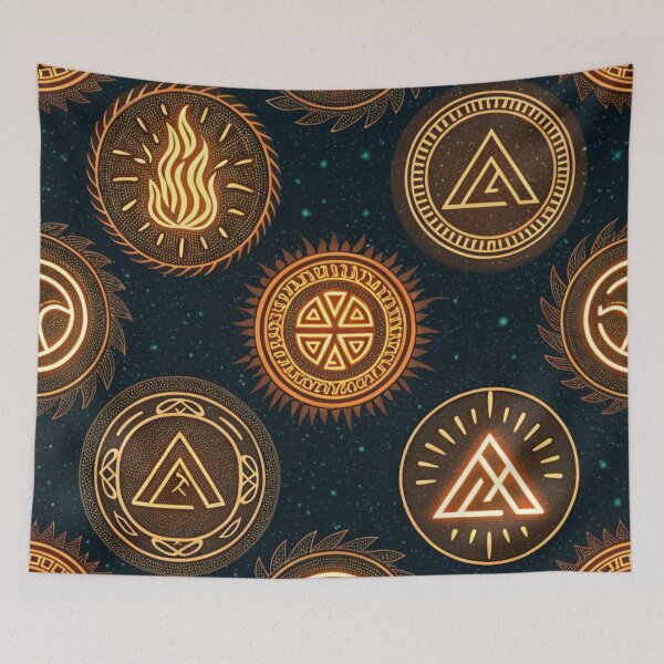 Item preview, Glowing runes , fire , water , air , earth  designed and sold by Lucky 777.