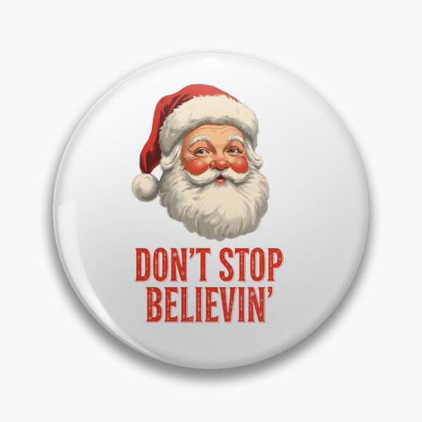 Item preview, Vintage Santa in Red Christmas Design - Don’t Stop Believin’  designed and sold by Two bro's shop.