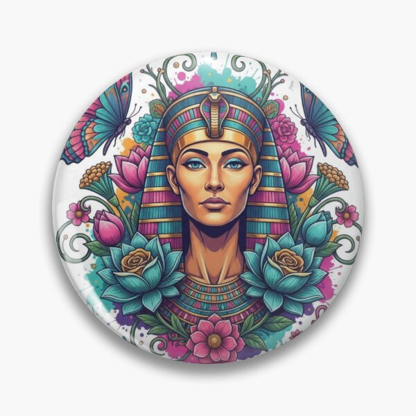 Item preview, Floral Pharaoh Queen designed and sold by Funkystreet.
