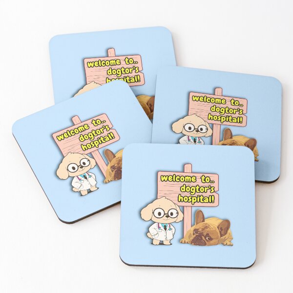 Item preview, Welcome to Dogtor's Hospital Funny Dog Art designed and sold by ExploreAura Studio.