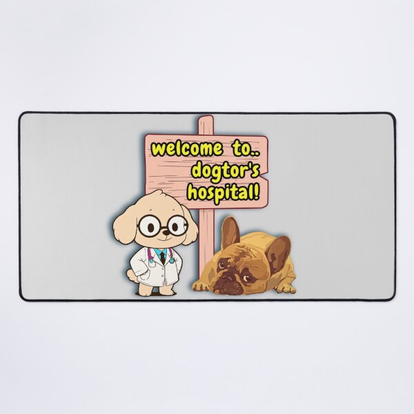 Item preview, Welcome to Dogtor's Hospital Funny Dog Art designed and sold by ExploreAura Studio.