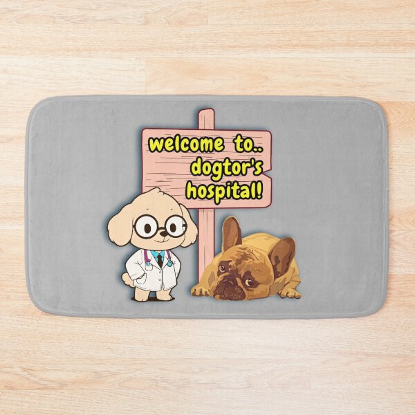Item preview, Welcome to Dogtor's Hospital Funny Dog Art designed and sold by ExploreAura Studio.
