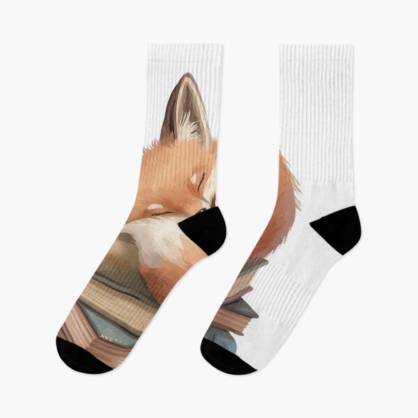 Item preview, Fox Dreaming on Library Stack designed and sold by Rokba.