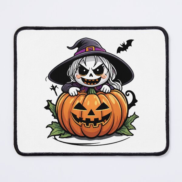 Item preview, Adorable Kawaii Witch With A Magical Pumpkin Halloween At Its Best designed and sold by hadley-gilbert.