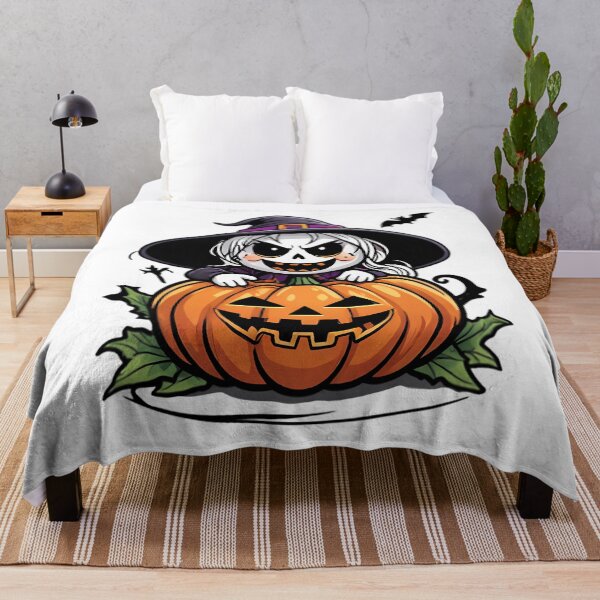 Item preview, Adorable Kawaii Witch With A Magical Pumpkin Halloween At Its Best designed and sold by hadley-gilbert.