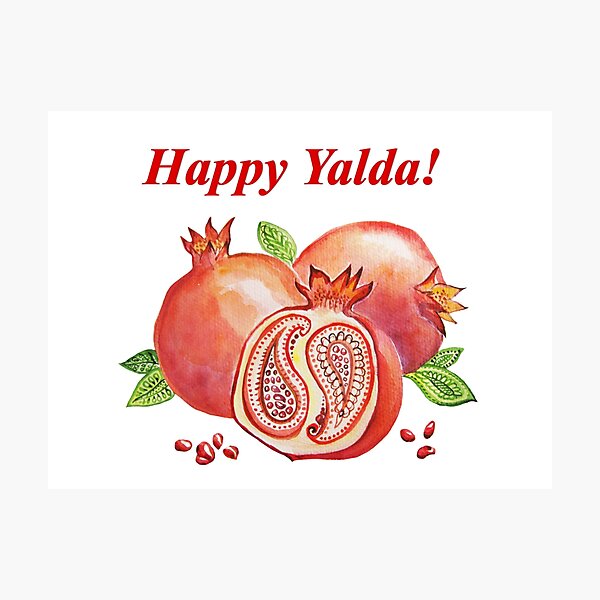 Item preview, Acuarela de granada Yalda designed and sold by Redilion.