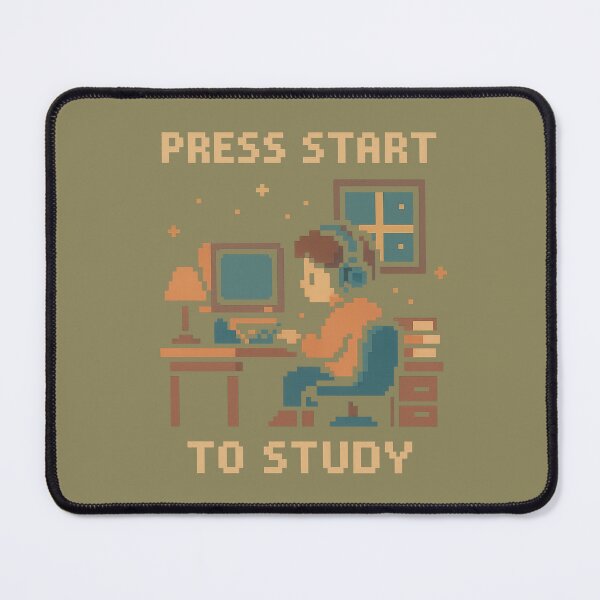 Item preview, Press Start to Study designed and sold by peaknerd.