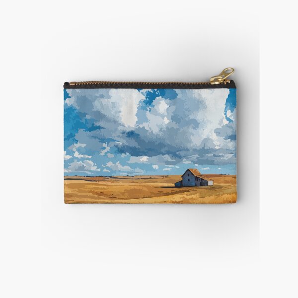 Item preview, Grasslands National Park | Golden Prairie & Blue Sky Art Print designed and sold by TuncGK.