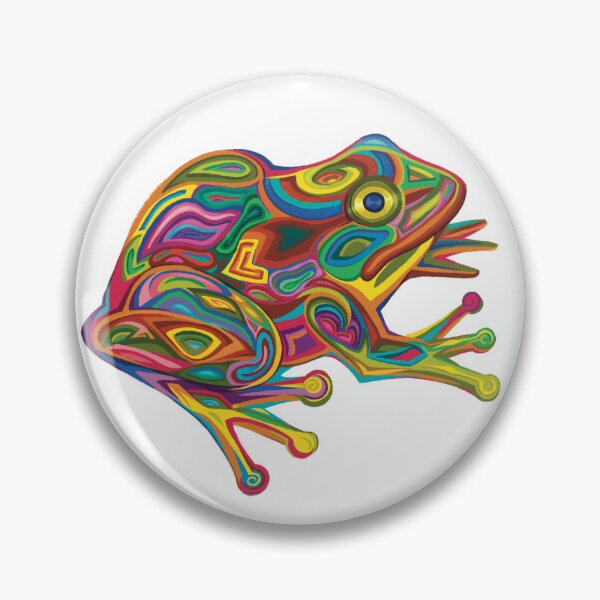 Item preview, abstract frog designed and sold by Dybbuk-Debunked.