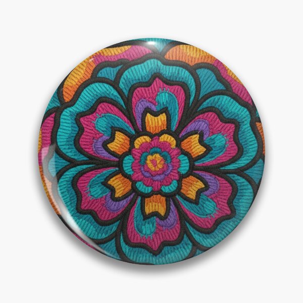 Item preview, EMBROIDERED FLOWER PATCH designed and sold by infinitearte.
