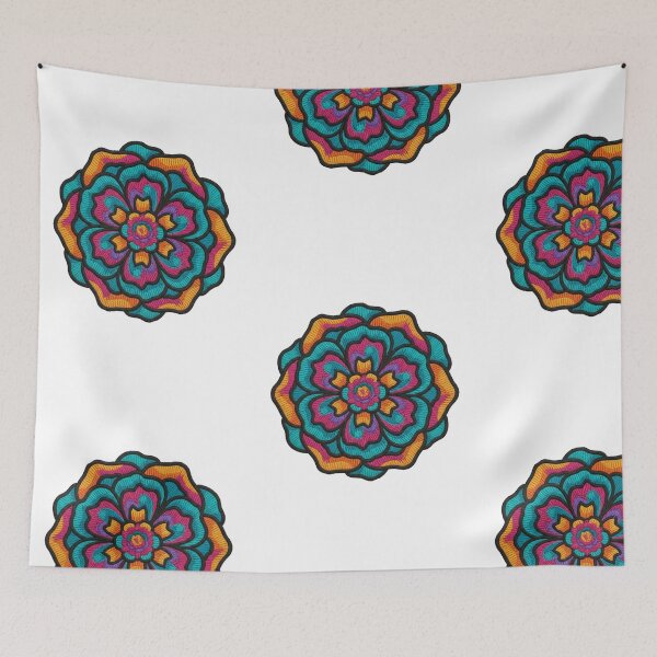 Item preview, EMBROIDERED FLOWER PATCH designed and sold by infinitearte.