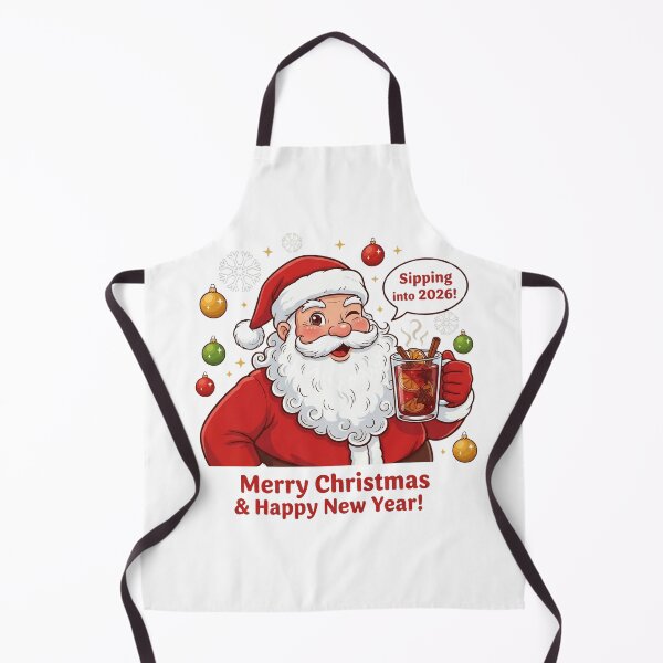 Item preview, Santa with Mulled Wine Joking about 2026 designed and sold by ReykorShop.