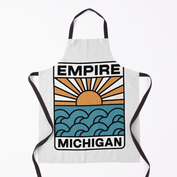 Item preview, Empire Michigan - Retro Sunset Sign designed and sold by TheOldMittenIllustrated.