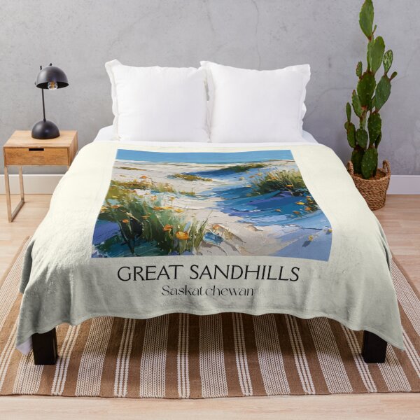 Item preview, Great Sandhills Saskatchewan | Active Sand Dunes Art Print designed and sold by TuncGK.