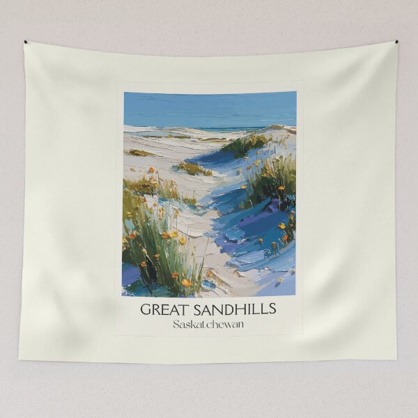 Item preview, Great Sandhills Saskatchewan | Active Sand Dunes Art Print designed and sold by TuncGK.