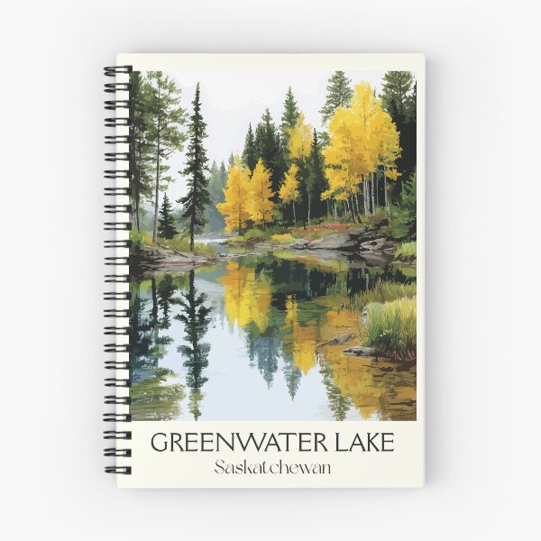 Item preview, Greenwater Lake Provincial Park | Autumn Forest & Water Art Print designed and sold by TuncGK.