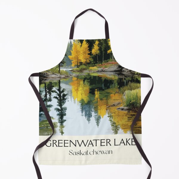 Item preview, Greenwater Lake Provincial Park | Autumn Forest & Water Art Print designed and sold by TuncGK.