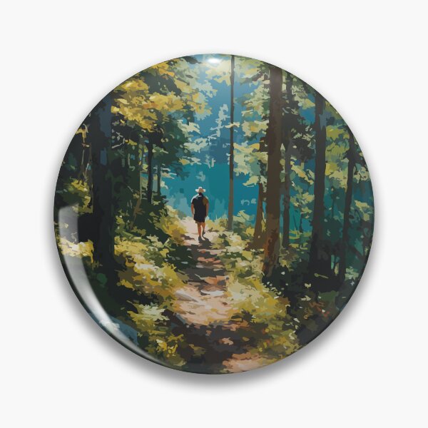 Item preview, Grey Owl Trail | Prince Albert National Park Forest Path Art Print designed and sold by TuncGK.