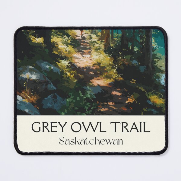 Item preview, Grey Owl Trail | Prince Albert National Park Forest Path Art Print designed and sold by TuncGK.